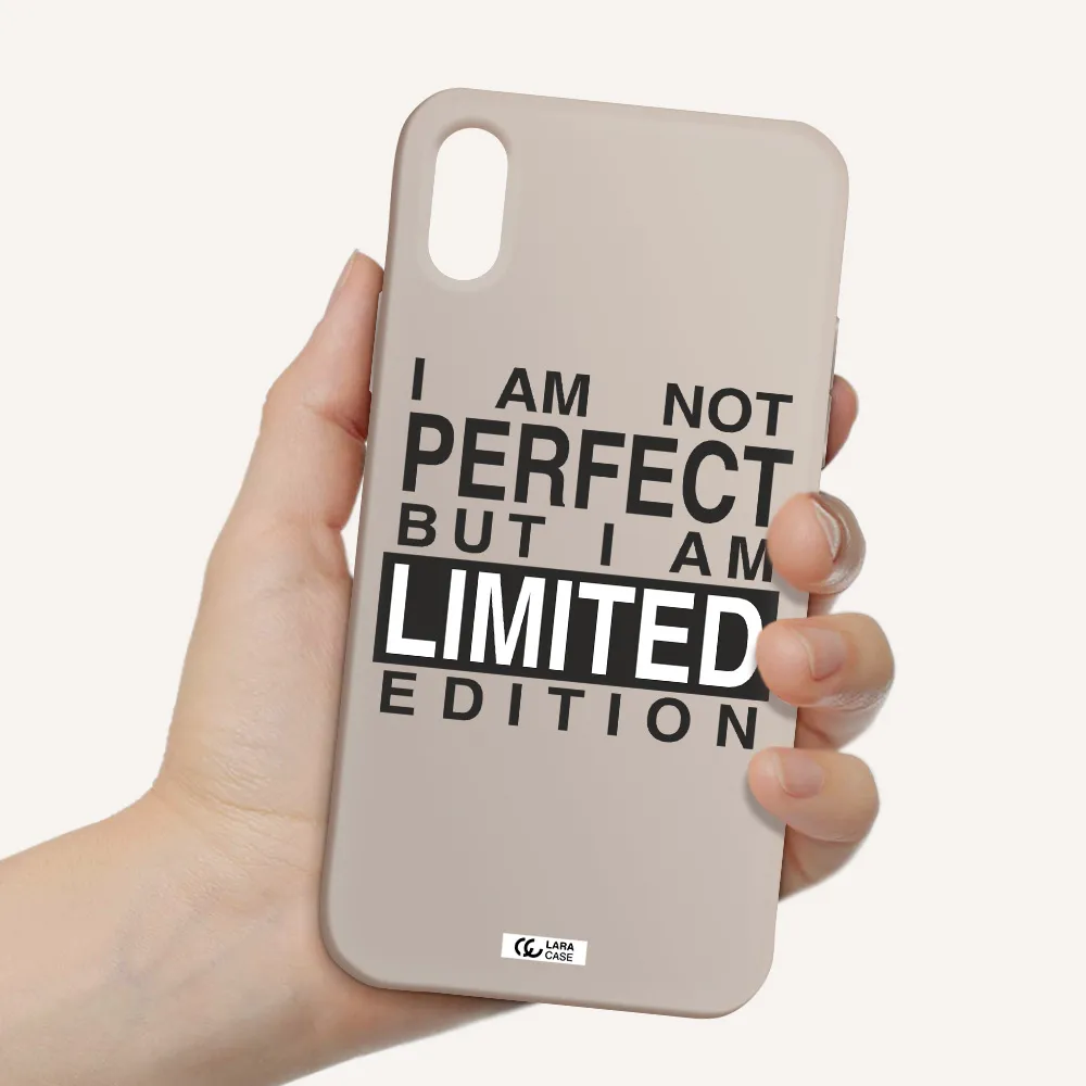I Am Not Perfect Apple iPhone XS Silicone Stone Case