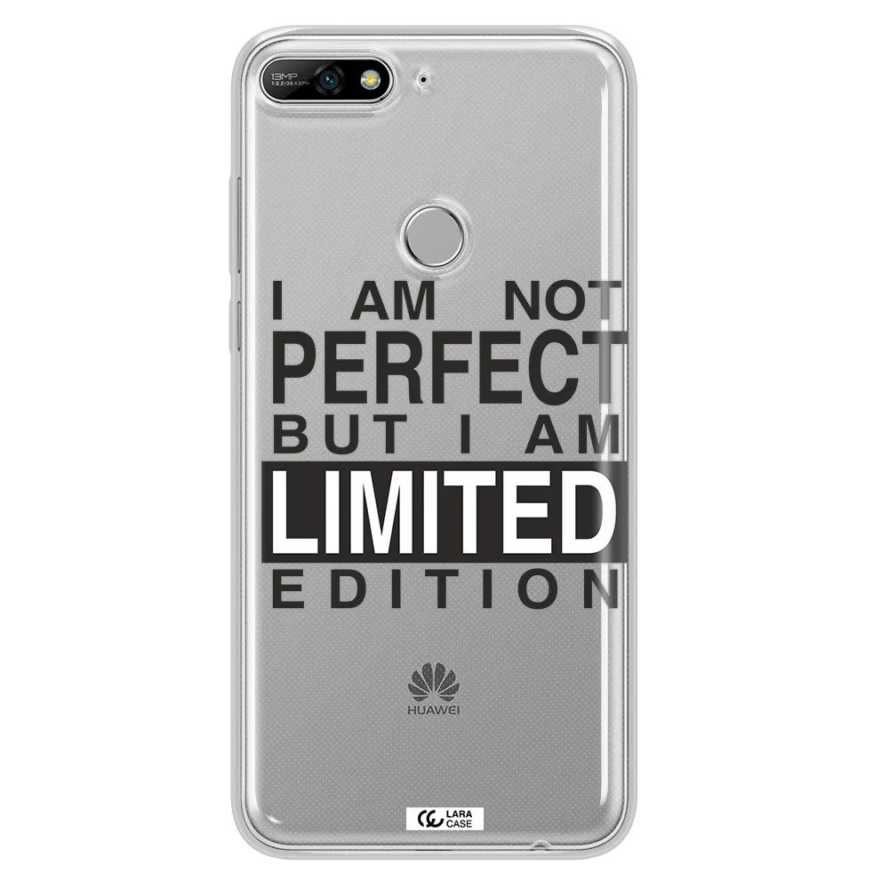 I Am Not Perfect Huawei Y7 2018 Clear TPU Case