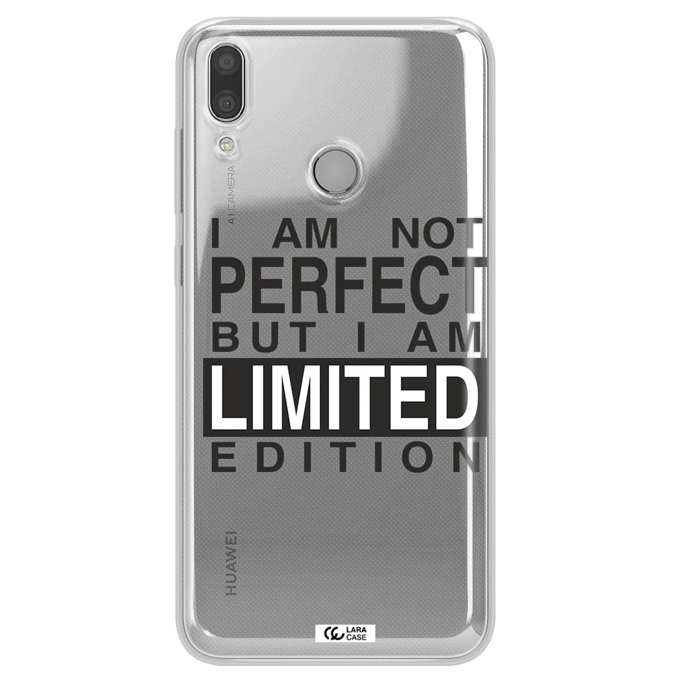 I Am Not Perfect Huawei Y9 2019 Clear TPU Case