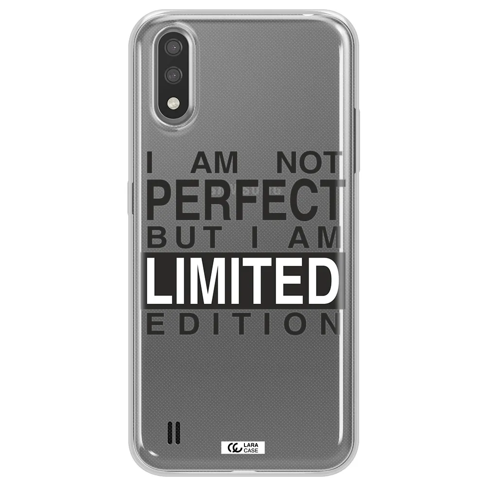 I Am Not Perfect Samsung A01 Clear TPU Case