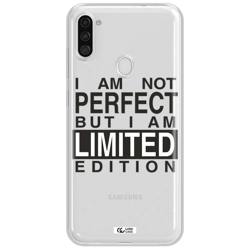 I Am Not Perfect Samsung A11 Clear TPU Case