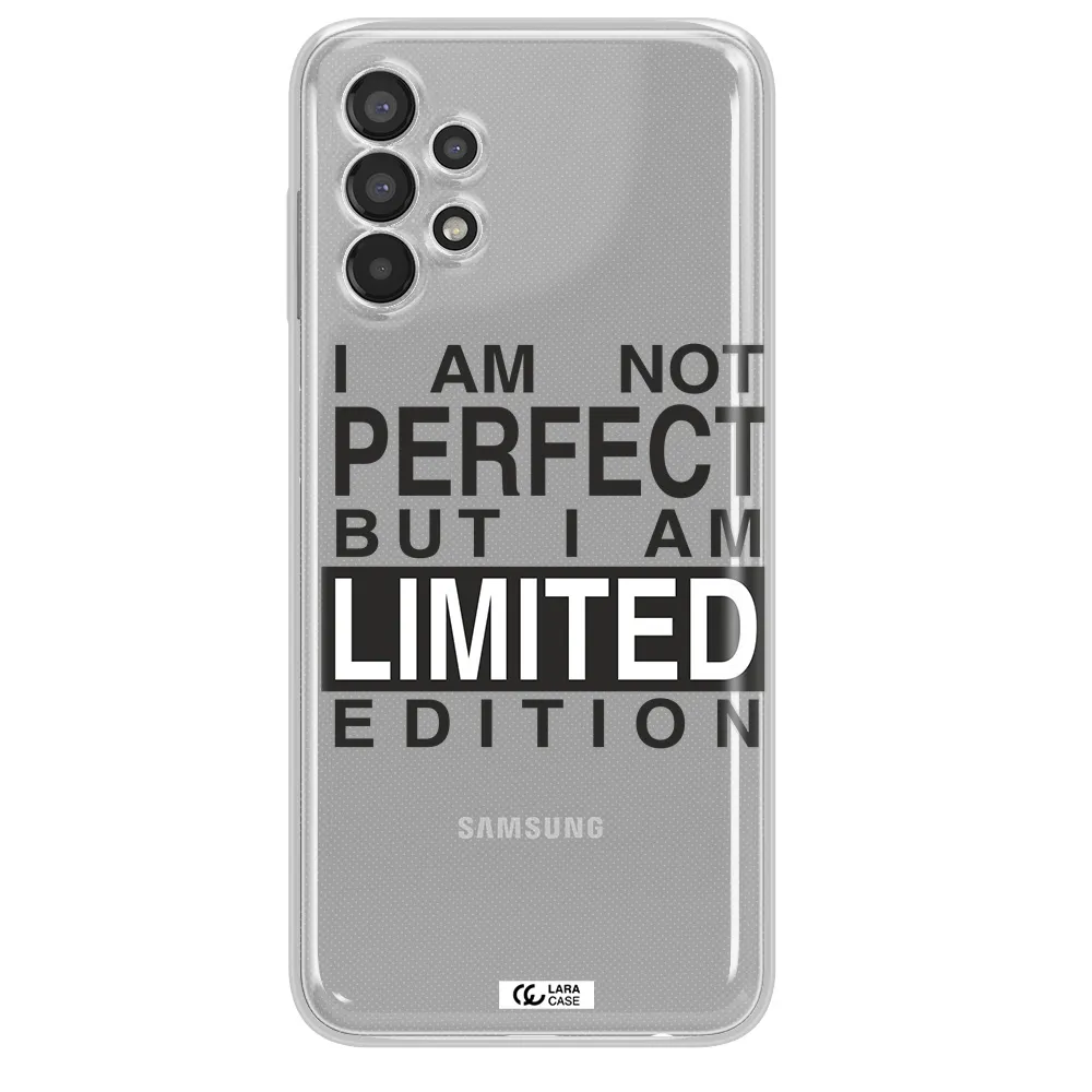 I Am Not Perfect Samsung A13 Clear TPU Case