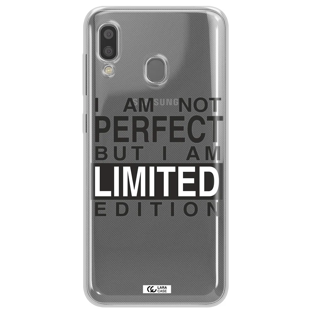 I Am Not Perfect Samsung A20 Clear TPU Case