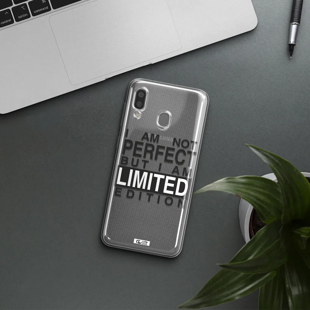 I Am Not Perfect Samsung A20 Clear TPU Case