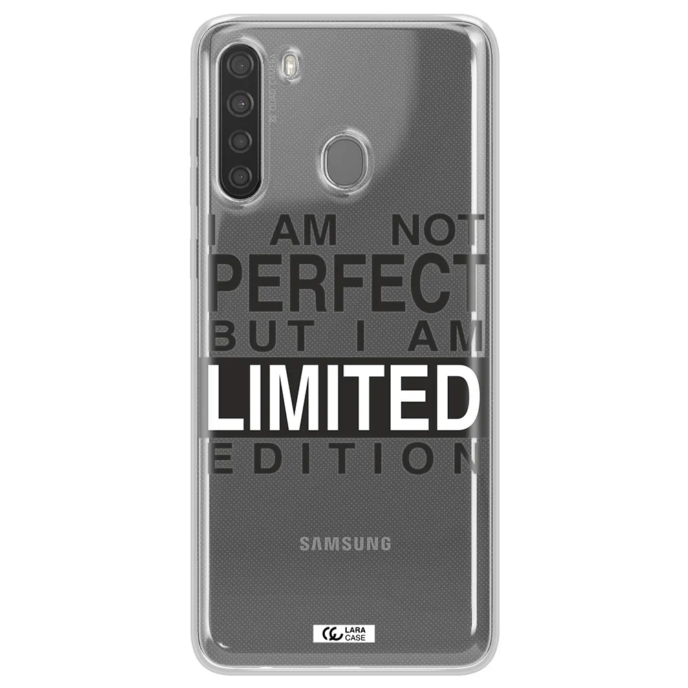 I Am Not Perfect Samsung A21 Clear TPU Case