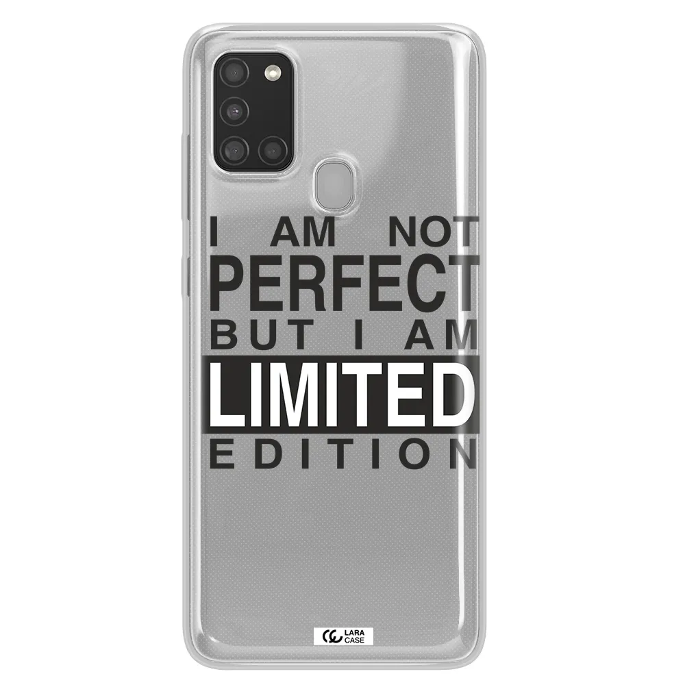 I Am Not Perfect Samsung A21S Clear TPU Case