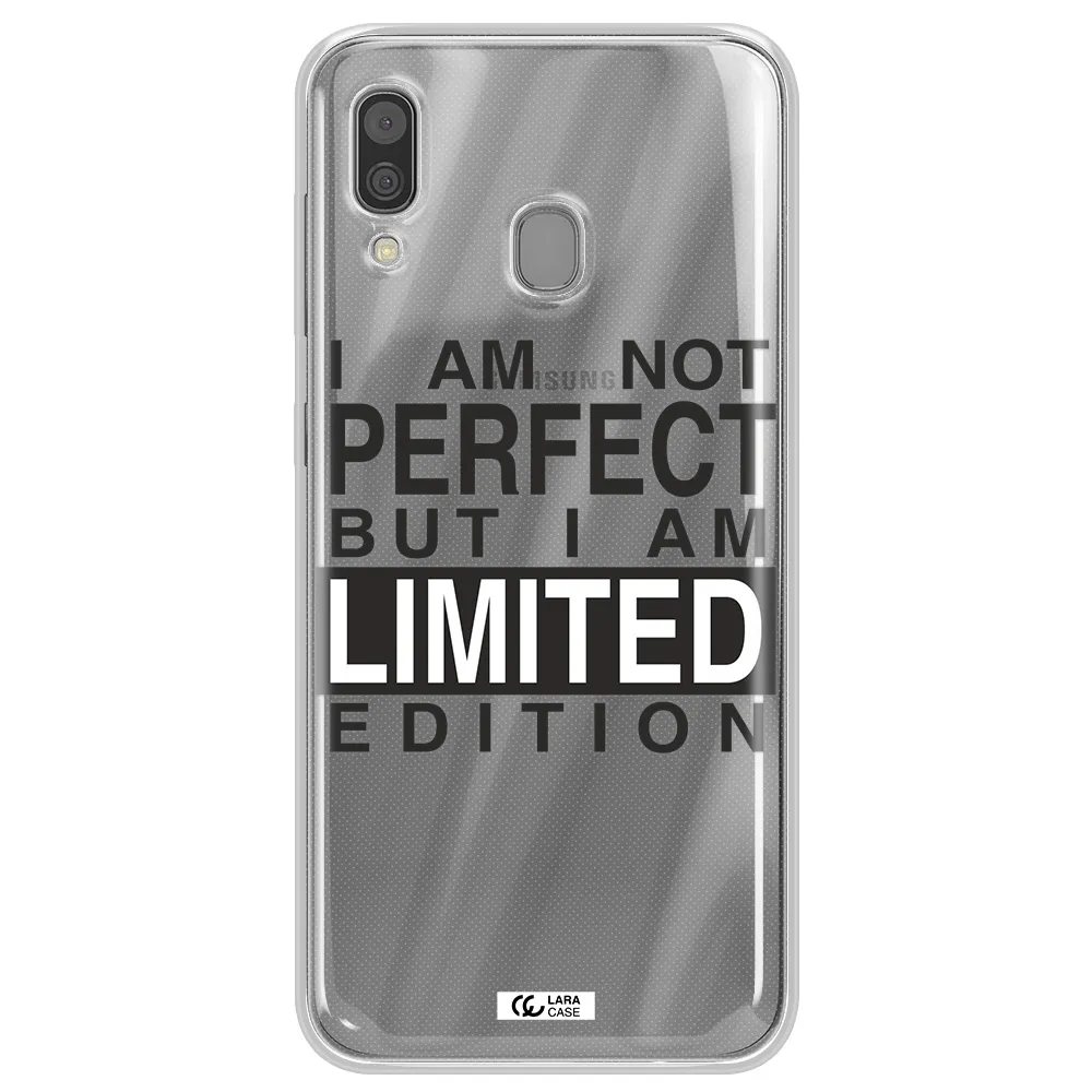 I Am Not Perfect Samsung A30 Clear TPU Case