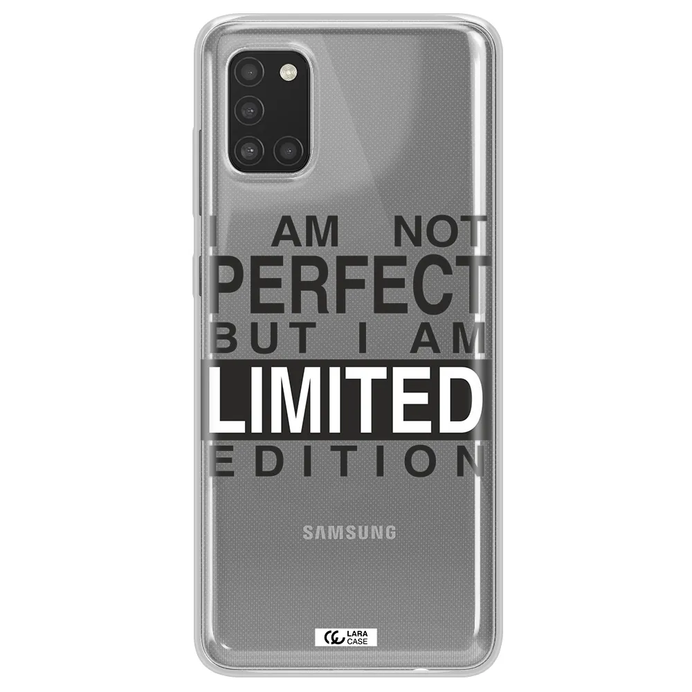 I Am Not Perfect Samsung A31 Clear TPU Case