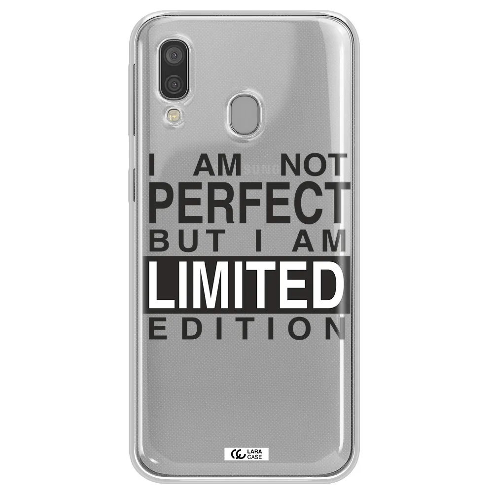 I Am Not Perfect Samsung A40 Clear TPU Case