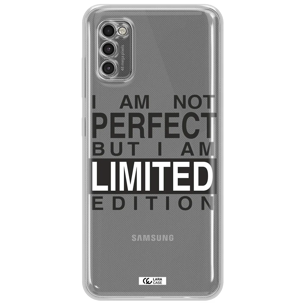 I Am Not Perfect Samsung A41 Clear Tpu Case