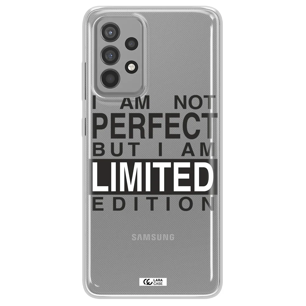 I Am Not Perfect Samsung A52 Clear TPU Case