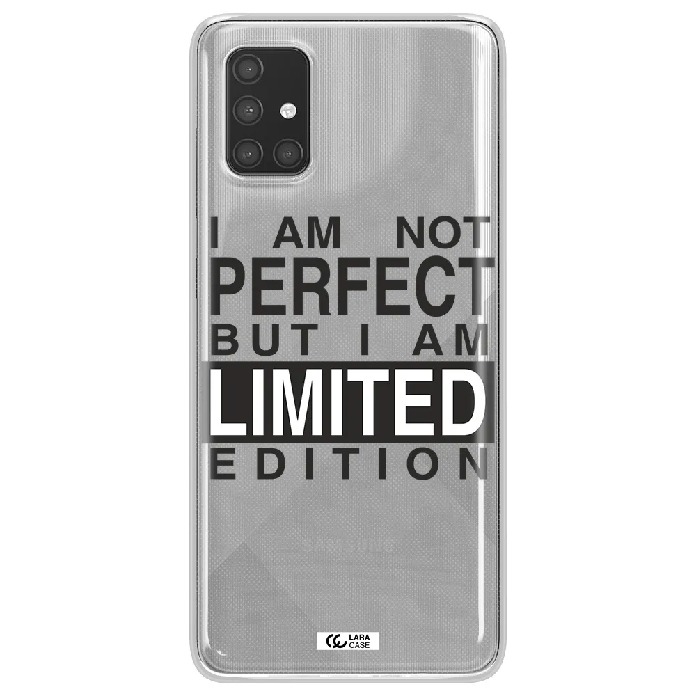 I Am Not Perfect Samsung A71 Clear TPU Case