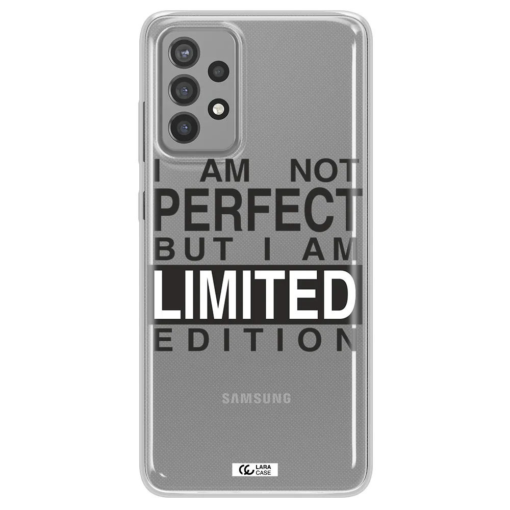 I Am Not Perfect Samsung A72 Clear TPU Case