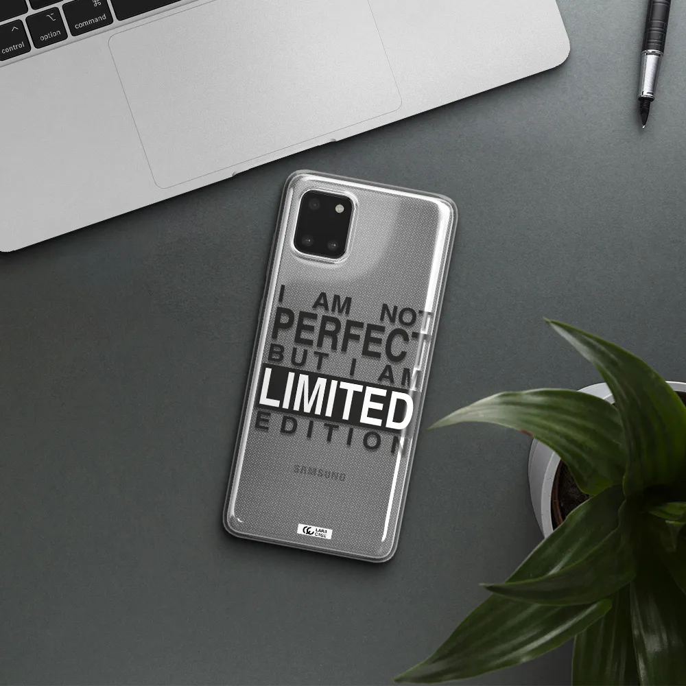 I Am Not Perfect Samsung A81 Clear TPU Case