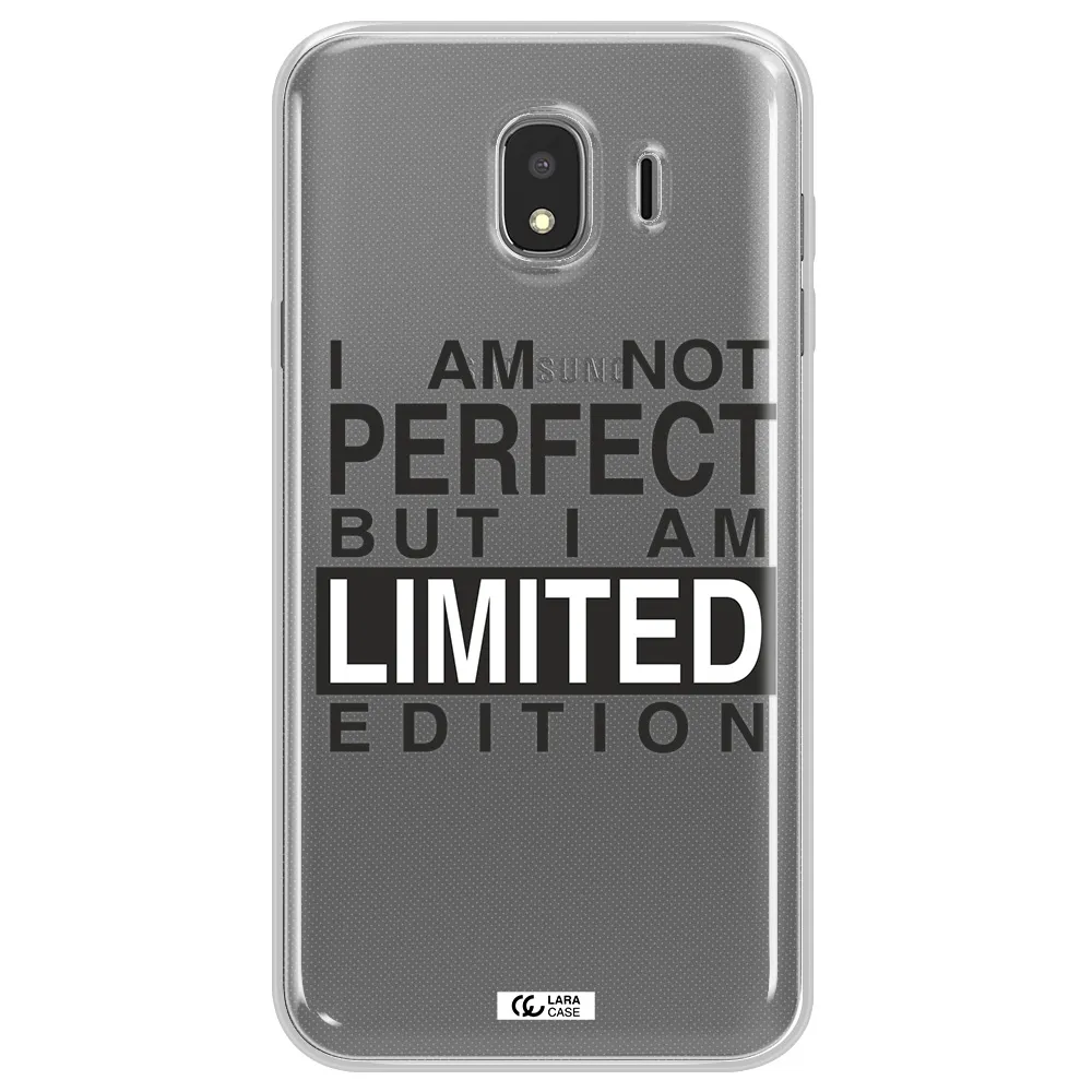I Am Not Perfect Samsung J4 Clear TPU Case