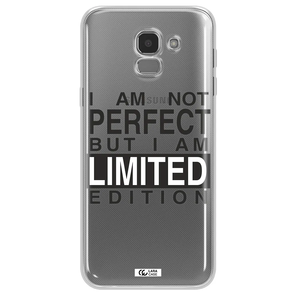 I Am Not Perfect Samsung J6 Clear TPU Case