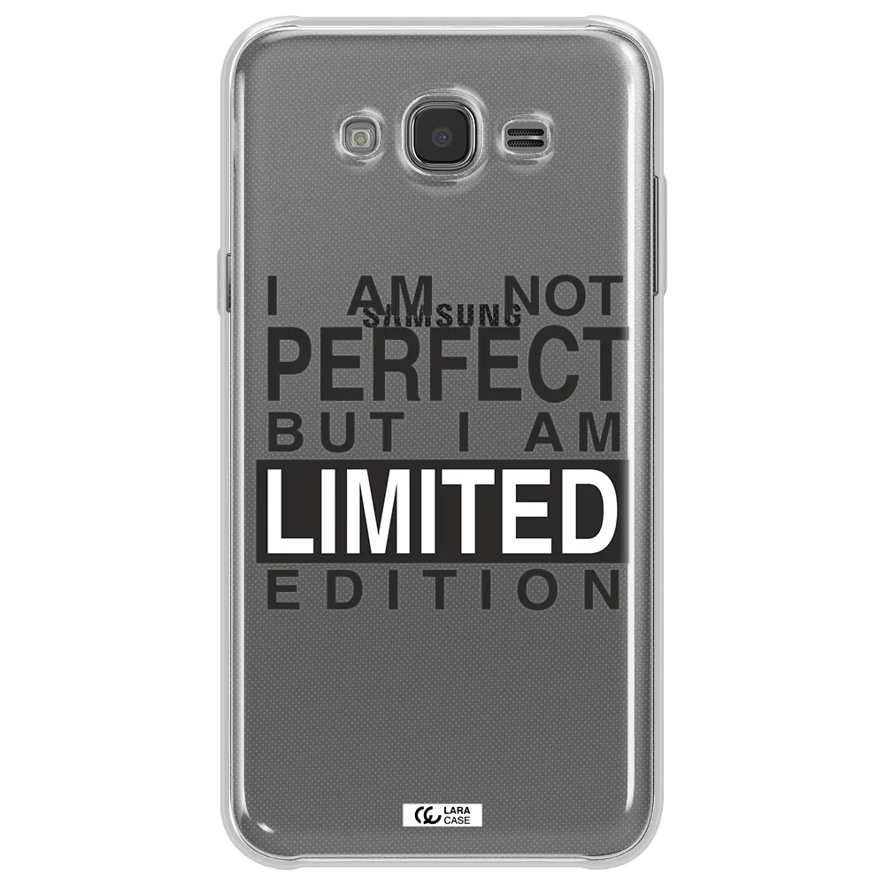 I Am Not Perfect Samsung J7 Core Clear TPU Case