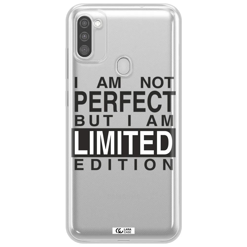 I Am Not Perfect Samsung M11 Clear TPU Case