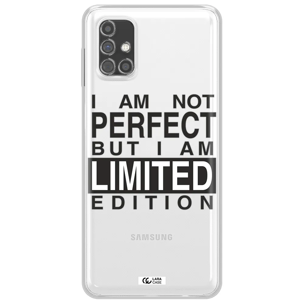 I Am Not Perfect Samsung M31S Clear TPU Case