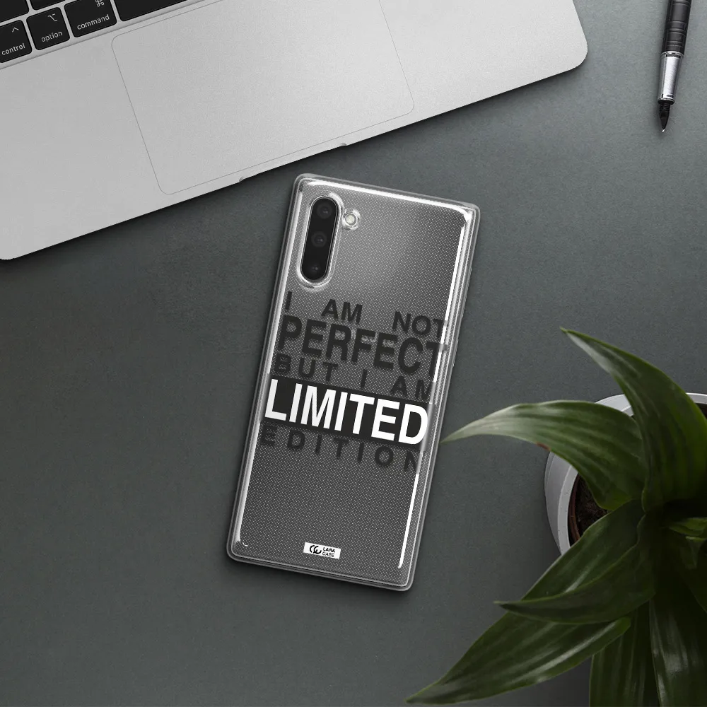 I Am Not Perfect Samsung Note 10 Clear TPU Case