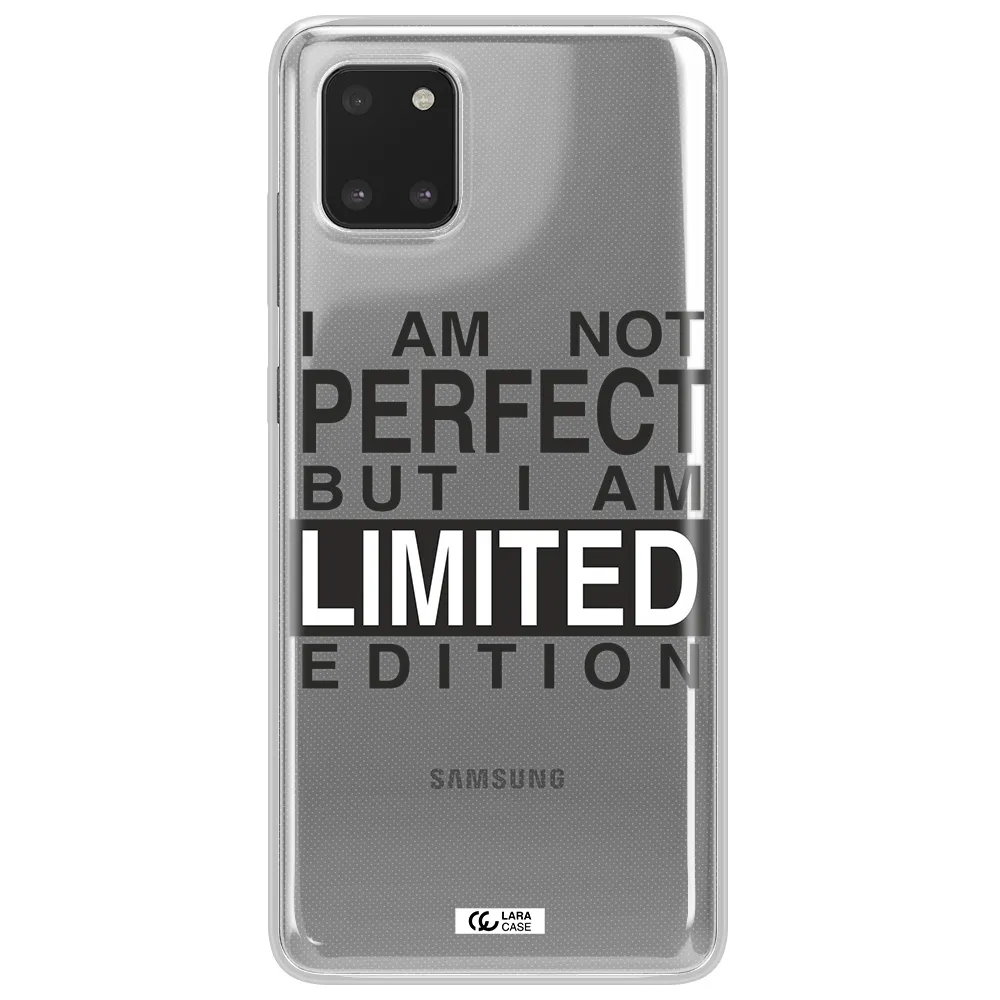 I Am Not Perfect Samsung Note 10 Lite Clear TPU Case