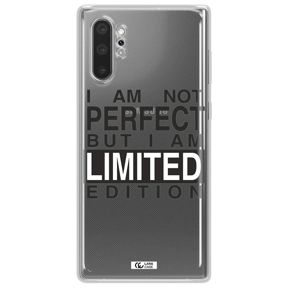 I Am Not Perfect Samsung Note 10 Plus Clear TPU Case