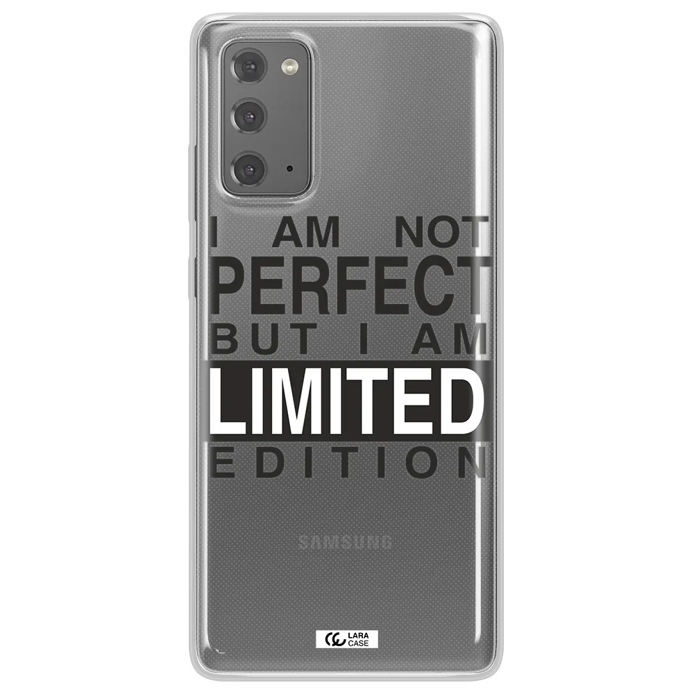 I Am Not Perfect Samsung Note 20 Clear TPU Case