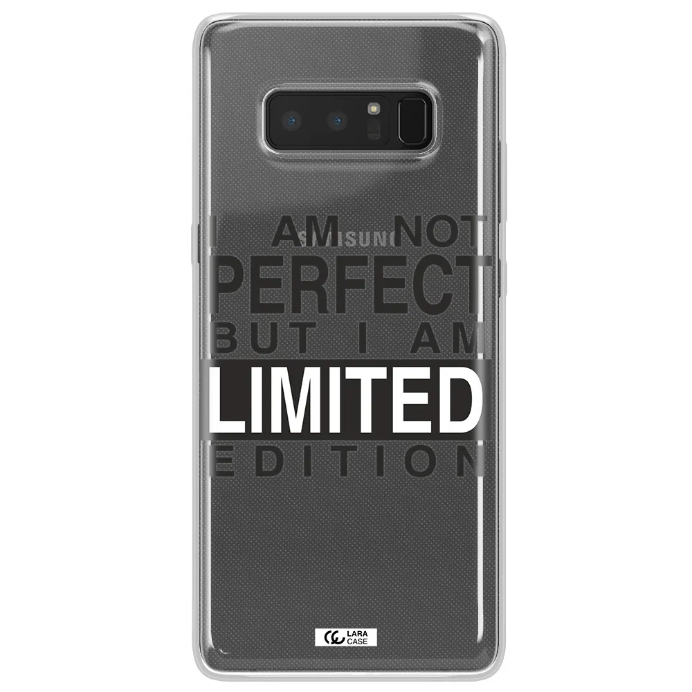 I Am Not Perfect Samsung Note 8 Clear TPU Case