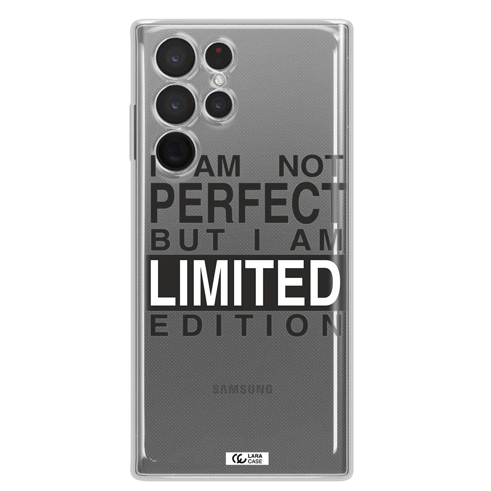 I Am Not Perfect Samsung S 22 Ultra Clear TPU Case