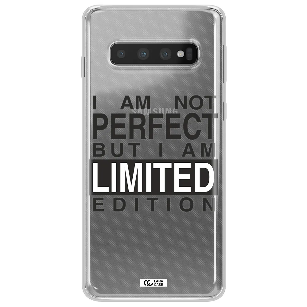 I Am Not Perfect Samsung S10 Clear TPU Case