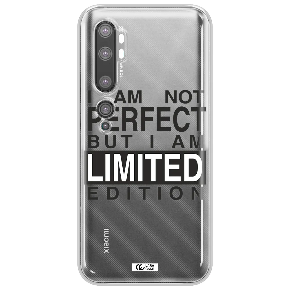 I Am Not Perfect Xiaomi Mi Note 10 Clear TPU Case