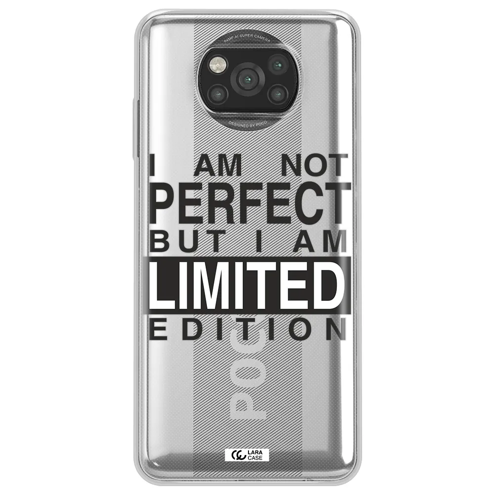 I Am Not Perfect Xiaomi Poco X3 Clear TPU Case