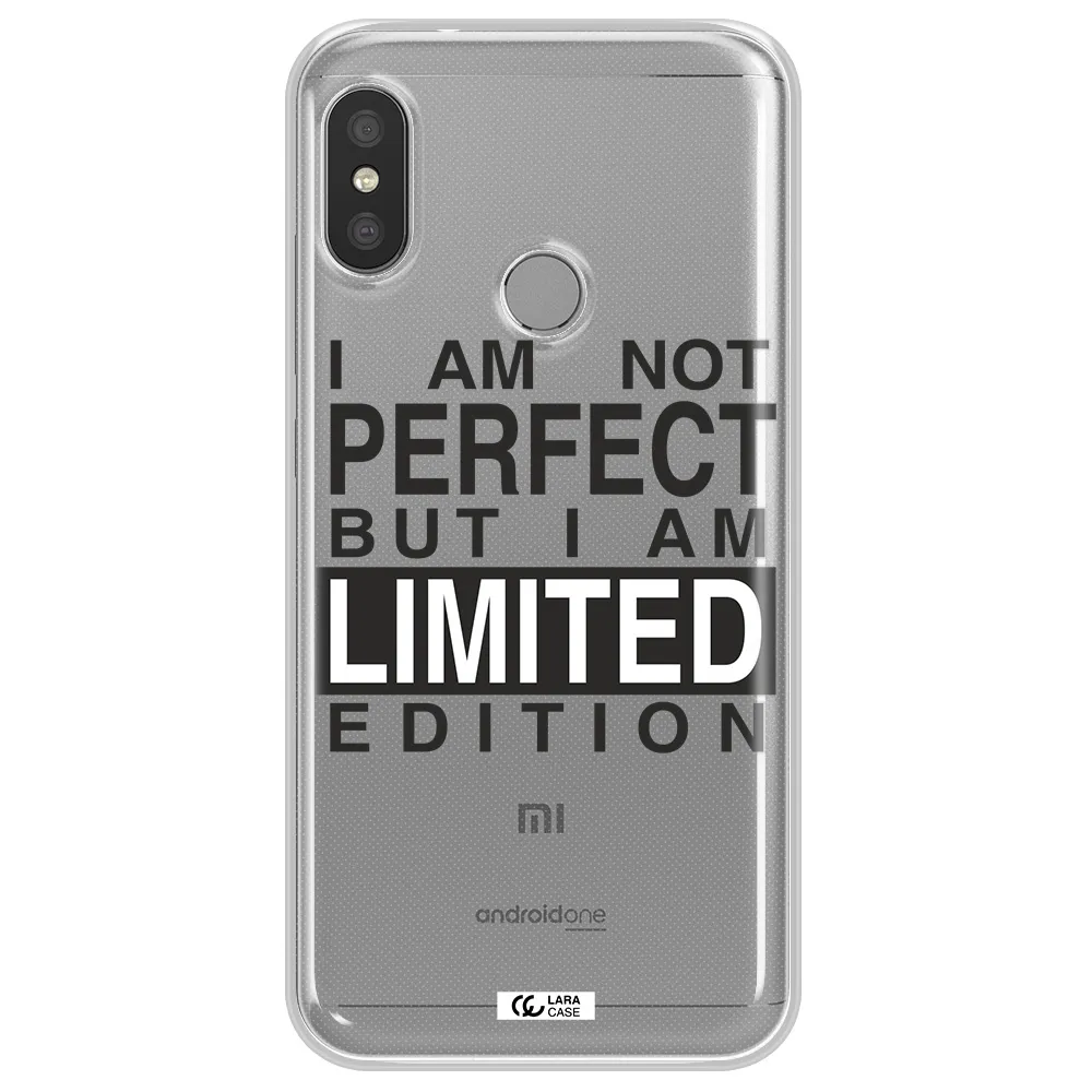 I Am Not Perfect Xiaomi Redmi 6 Pro Clear TPU Case