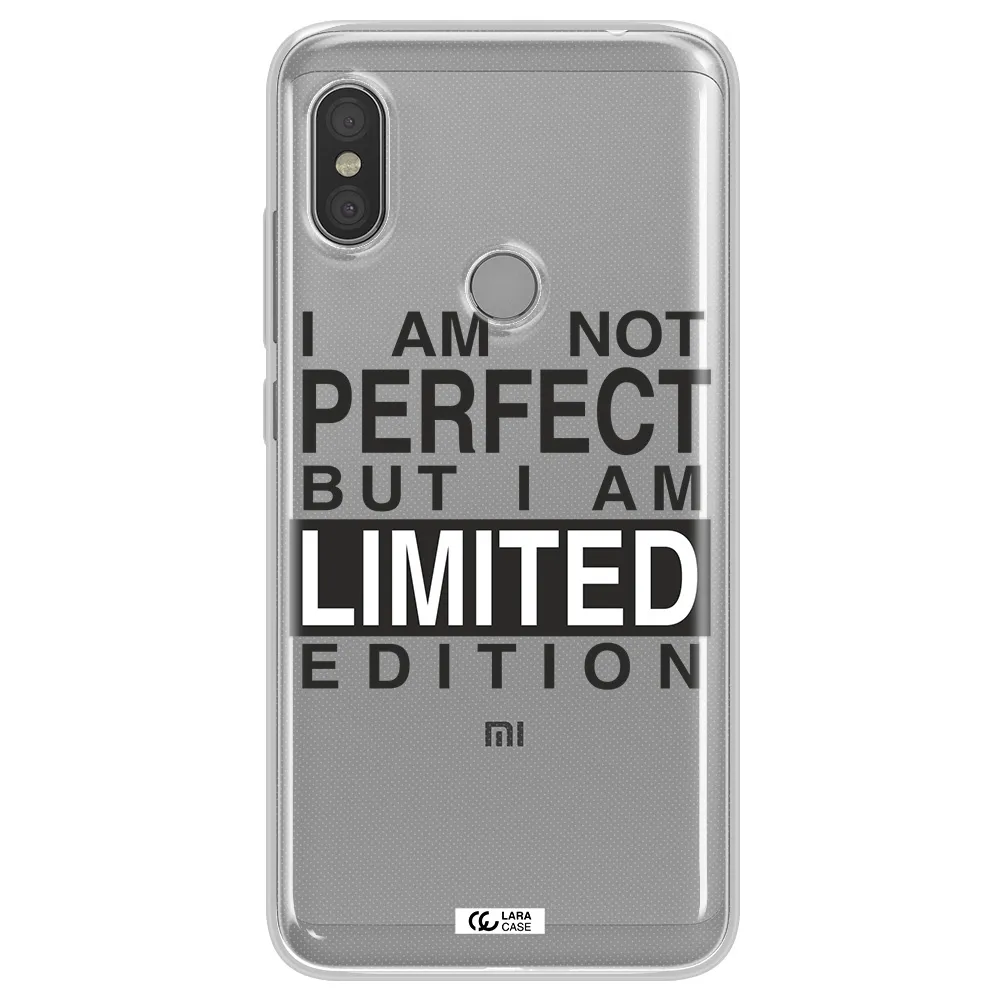 I Am Not Perfect Xiaomi Redmi Note 6 Pro Clear TPU Case