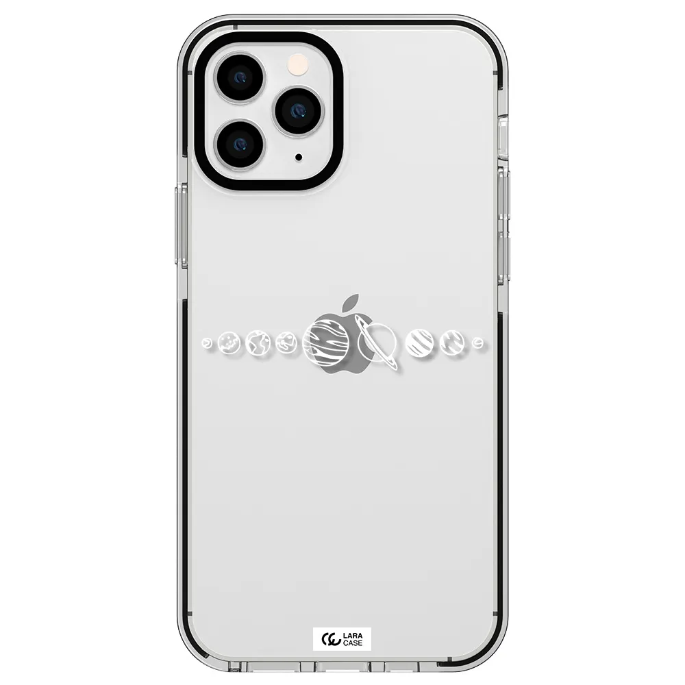 Solar System Apple iPhone 11 pro impact black border Case