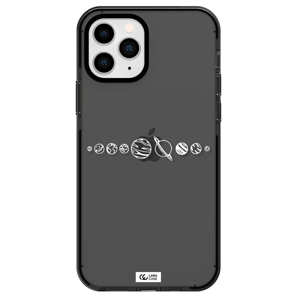 Solar System Apple iPhone 11 pro max impact Smoke Black Case