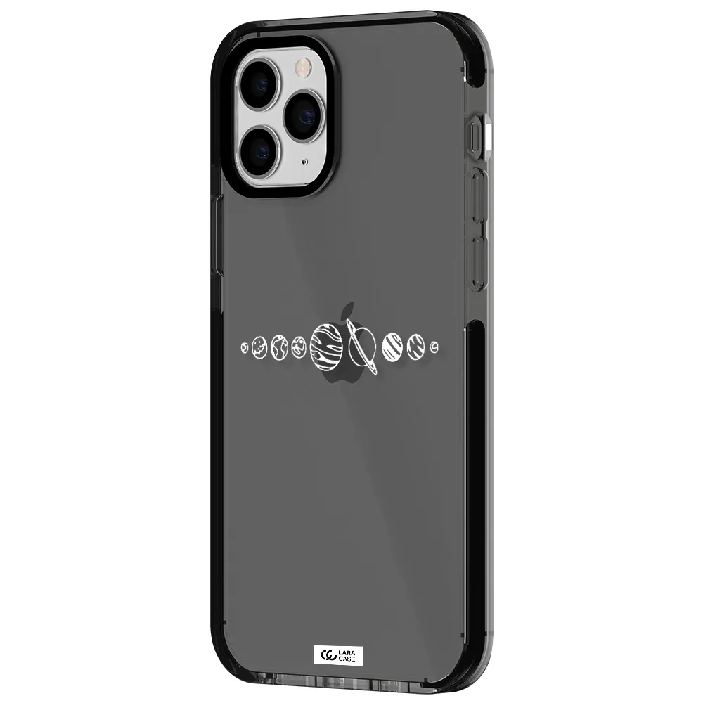 Solar System Apple iPhone 11 pro max impact Smoke Black Case