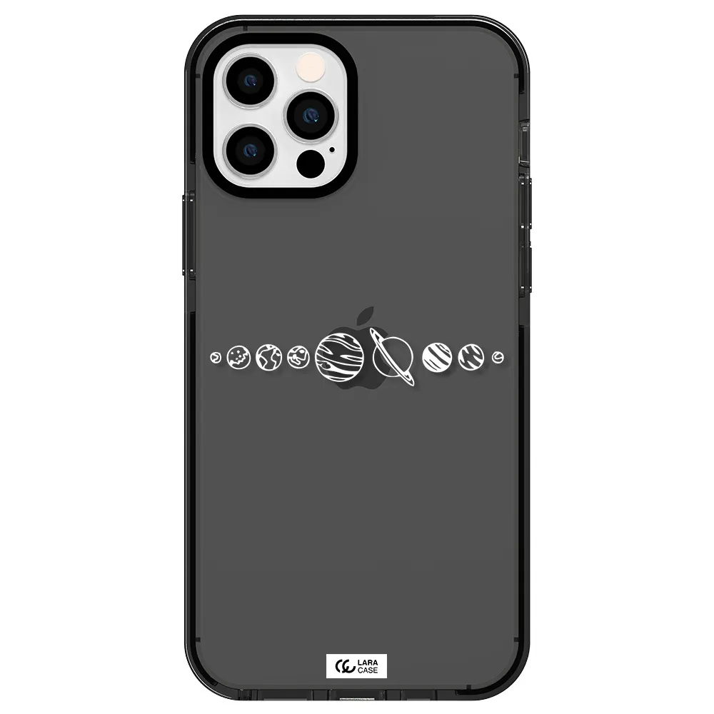 Solar System Apple iPhone 12 pro impact Smoke Black Case