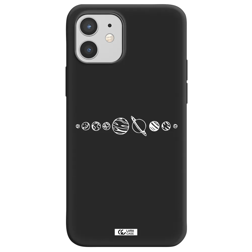 Solar System Apple iPhone 12 Silicone black Case
