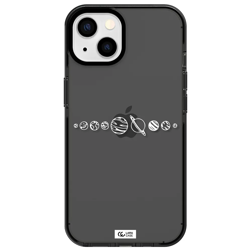 Solar System Apple iPhone 13 impact Smoke Black Case