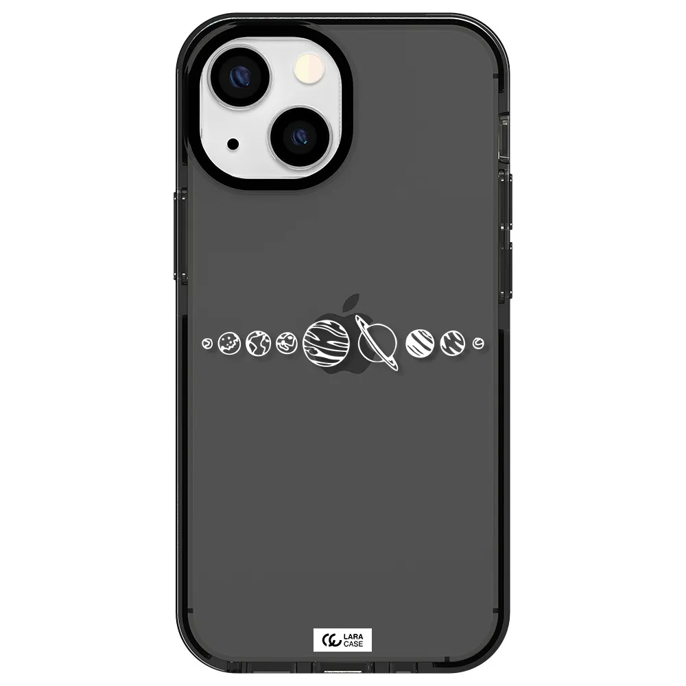 Solar System Apple iPhone 13 mini impact Smoke Black Case