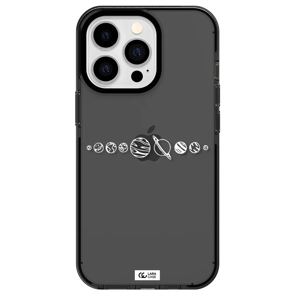Solar System Apple iPhone 13 Pro impact Smoke Black Case