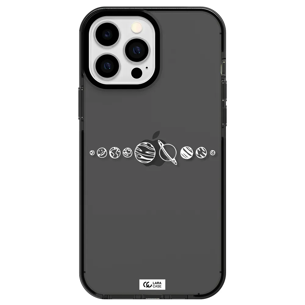 Solar System Apple iPhone 13 Pro Max impact Smoke Black Case