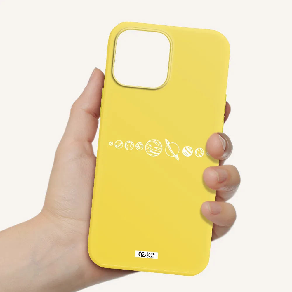 Solar System Apple iPhone 13 Pro Silicone canary yellow Case