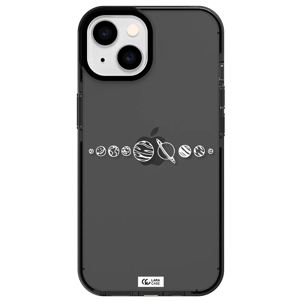 Solar System Apple iPhone 14 impact Smoke Black Case