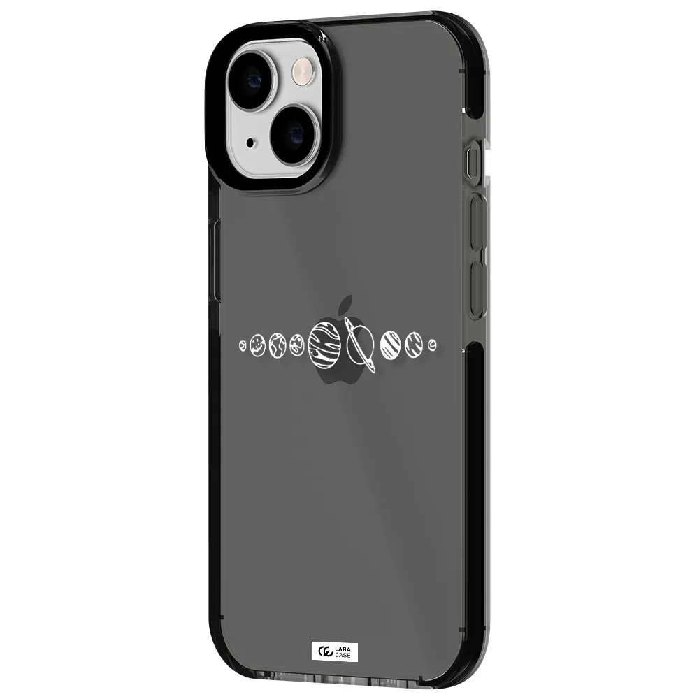 Solar System Apple iPhone 14 impact Smoke Black Case