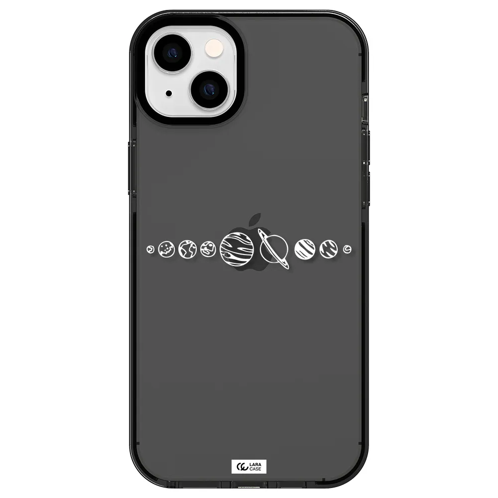 Solar System Apple iPhone 14 plus impact Smoke Black Case