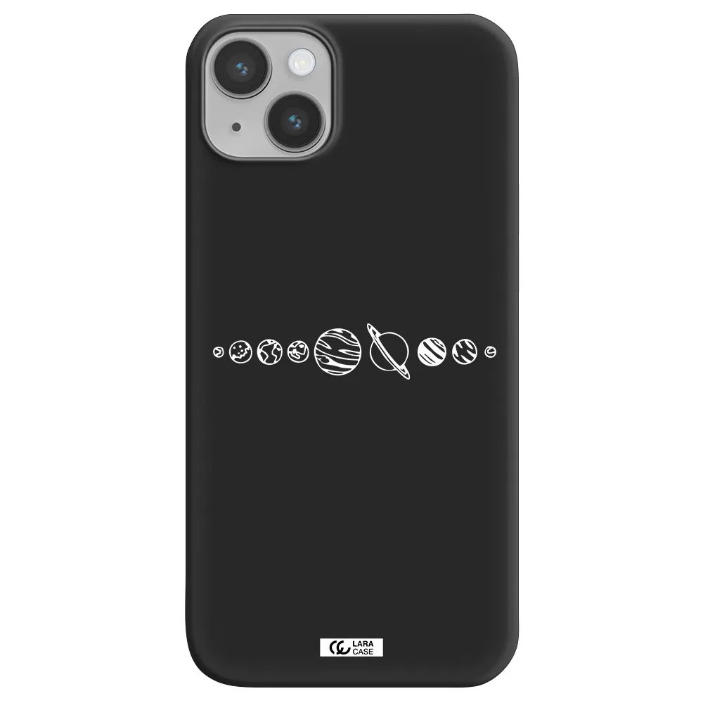 Solar System Apple iPhone 14 plus Silicone black Case