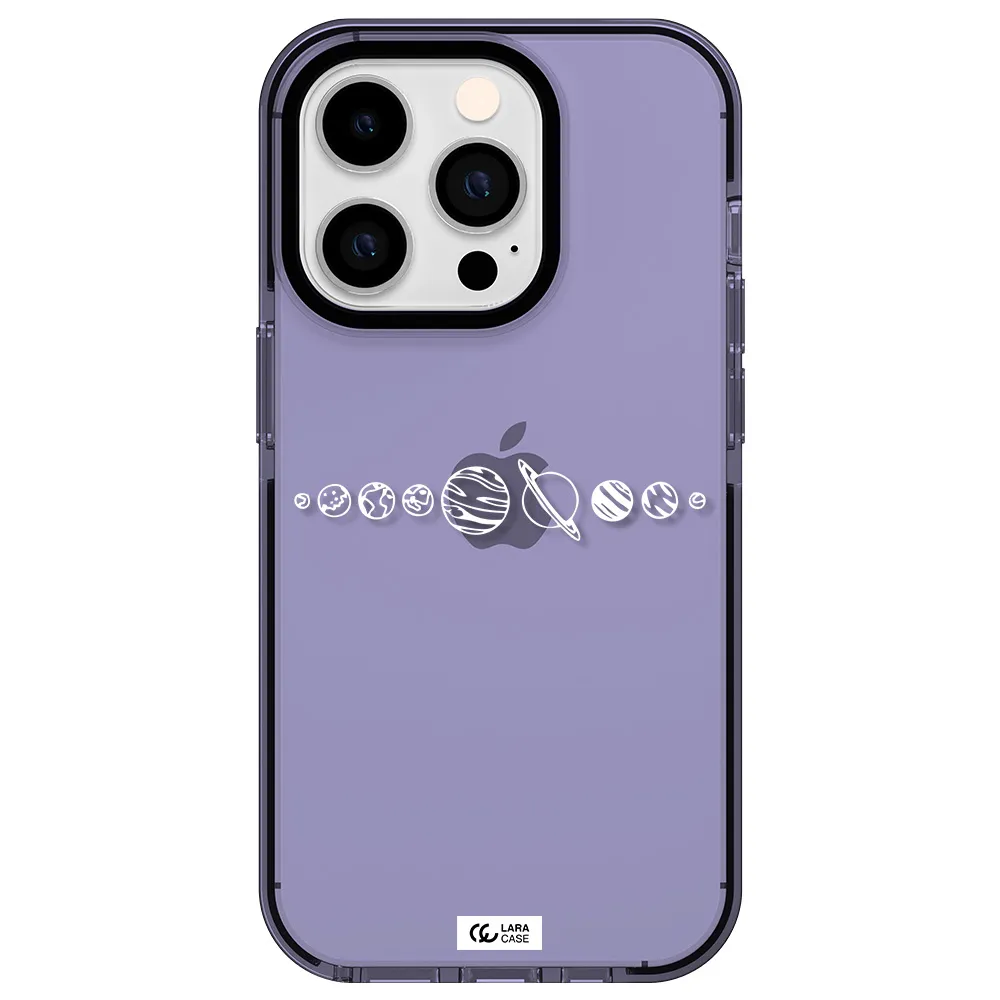 Solar System Apple iPhone 14 pro impact Lilac Case