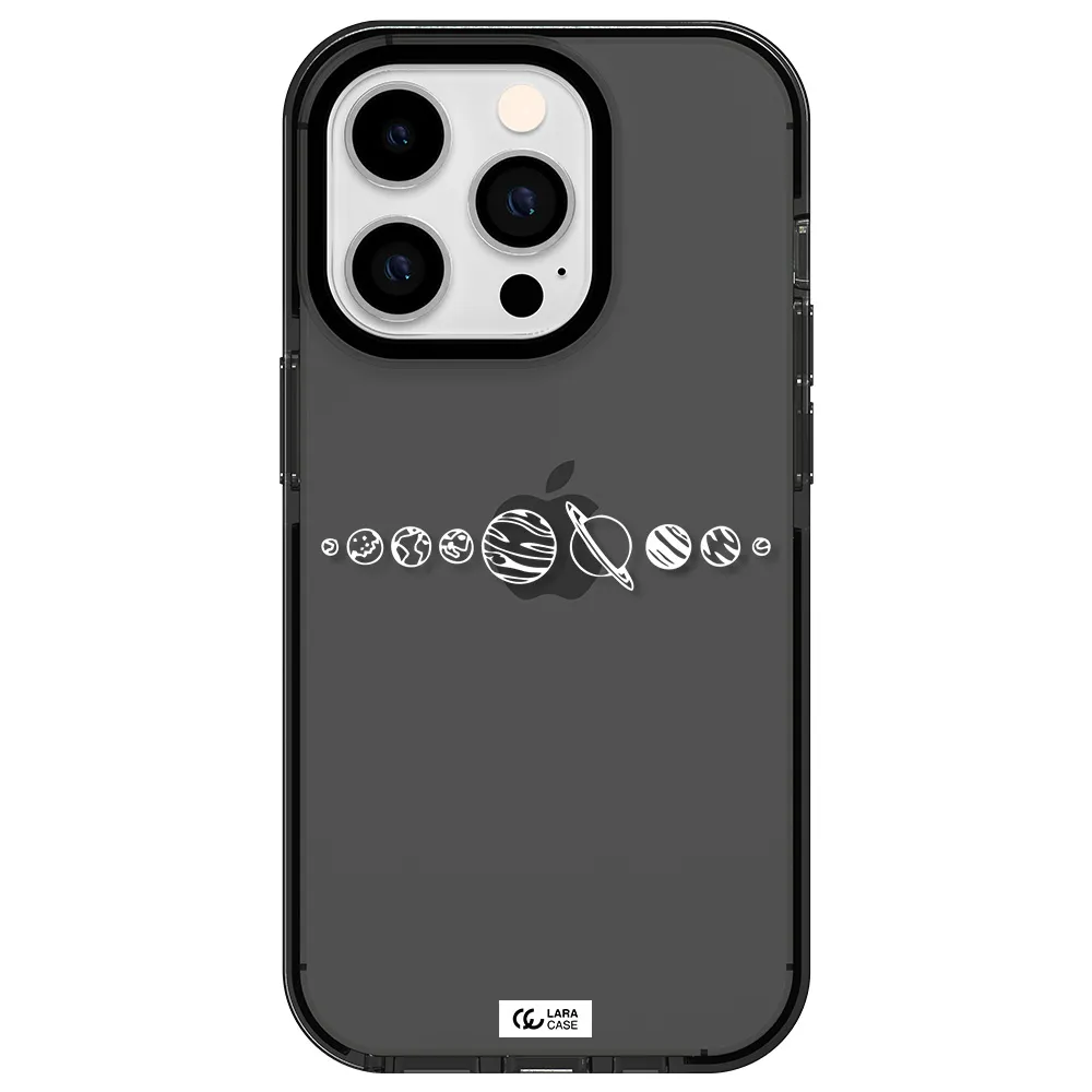 Solar System Apple iPhone 14 pro impact Smoke Black Case